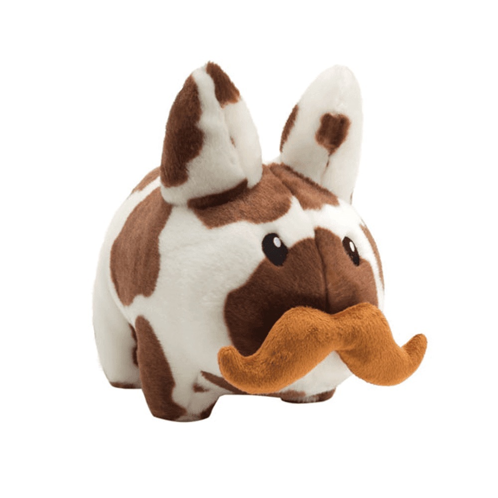 Labbit Mustache Cow Plush 7" Stuffed Rabbit Frank Kozik KidRobot Limited Retired